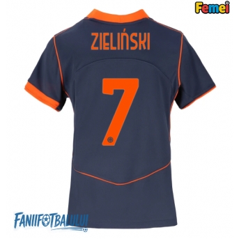 Inter Milan Piotr Zielinski #7 Tricou Fotbal Replică 2025-26 Femei Treilea